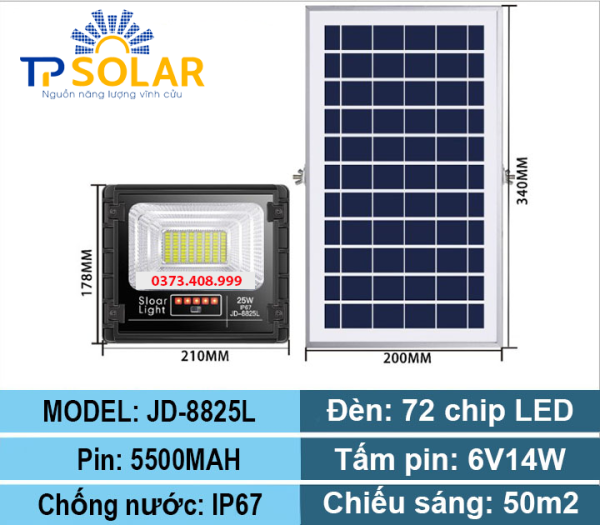 Đèn Pha NLMT JD 25W