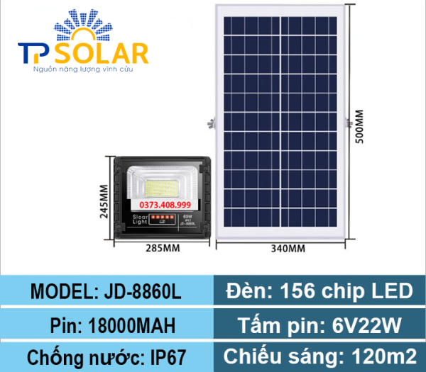 Đèn Pha NLMT JD 60W