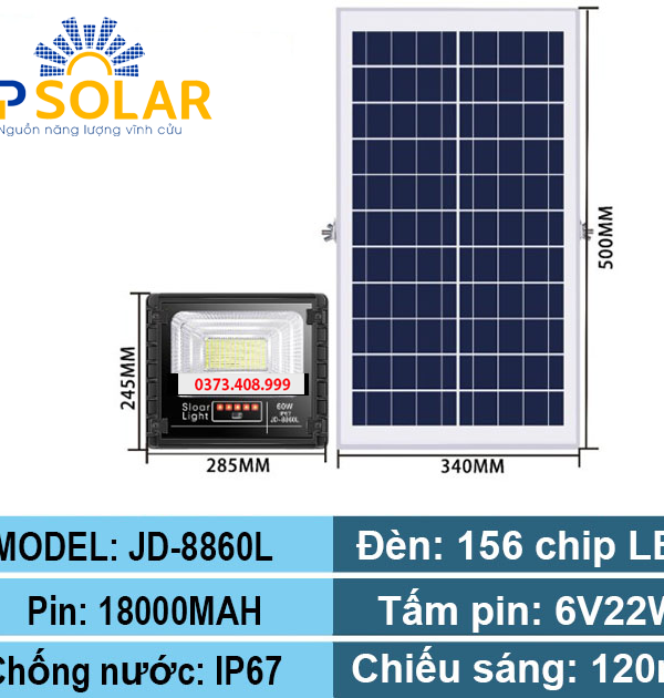 Đèn Pha NLMT JD 60W