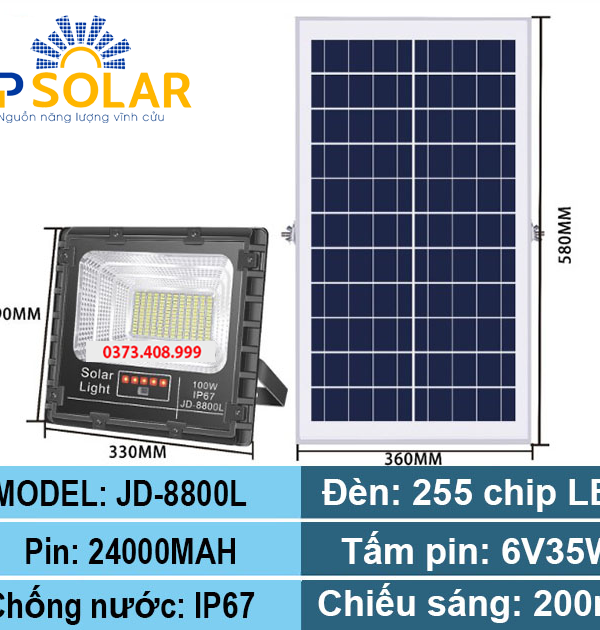 Đèn Pha NLMT JD 100W