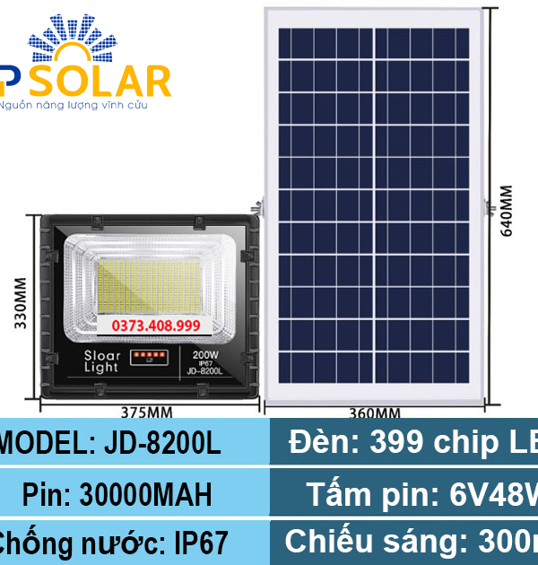 Đèn Pha NLMT JD 200W