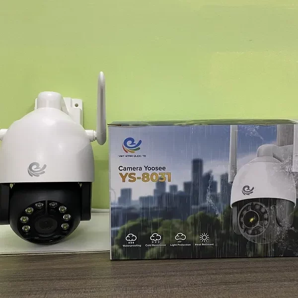 Camera Yoosee 8031 PTZ 3.0M chuẩn, chống nước, xoay 360 độ, loa lớn