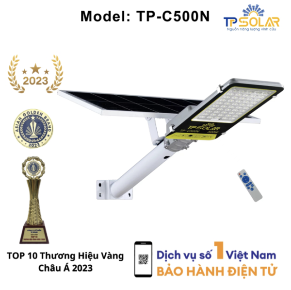 Đèn bàn chải năng lượng mặt trời TP Solar công suất 500W