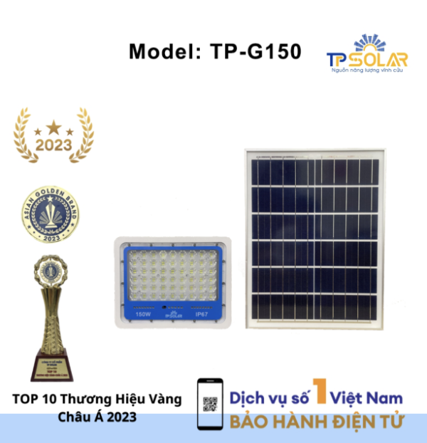 Đèn Pha Led KIM CƯƠNG TP Solar, Công suất 150W